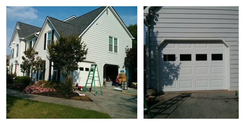 Garage door windows