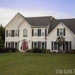 House exterior with architectural roof