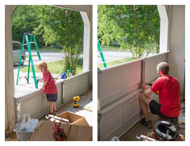 Installing a garage door