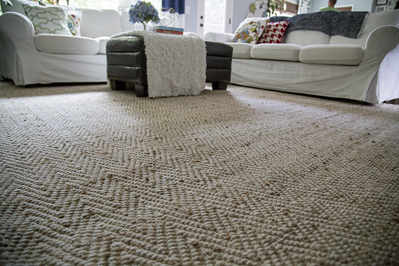 New Rug In Which I Call A Truce With, Pottery Barn Chenille Jute Rug Reviews