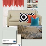 Transitional living room design plan