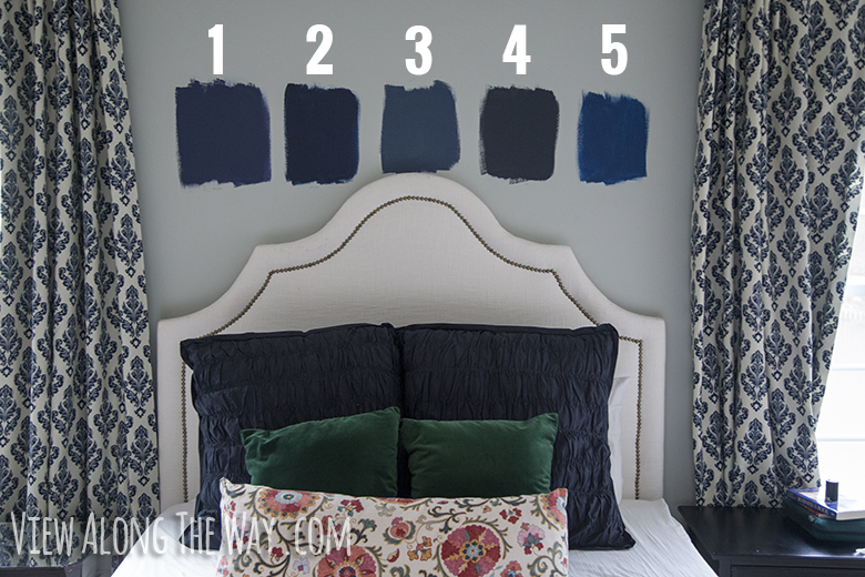 Choosing navy blue paint colors