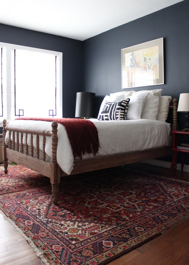 Hale Navy bedroom at the Nesting Game