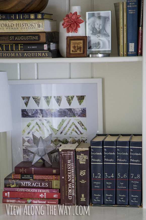 How to arrange books on shelves like a decorator