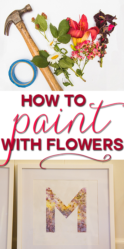 This is SO COOL! Make DIY art using flowers as dye! 