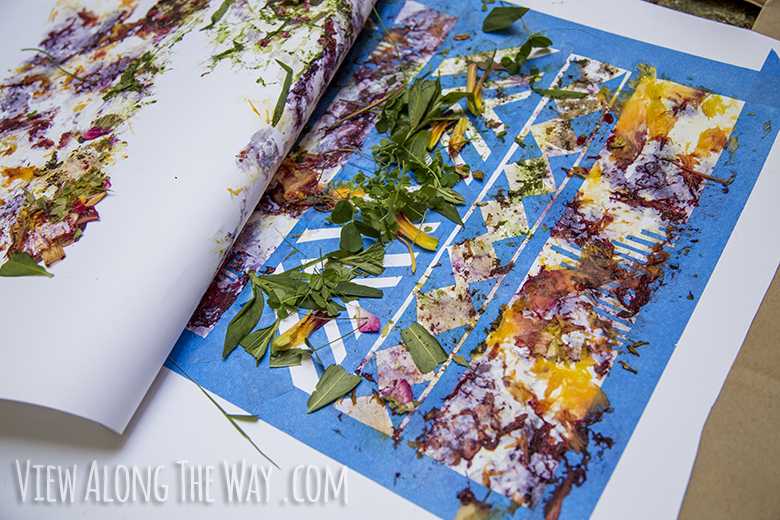 How to use flowers as dye to make art