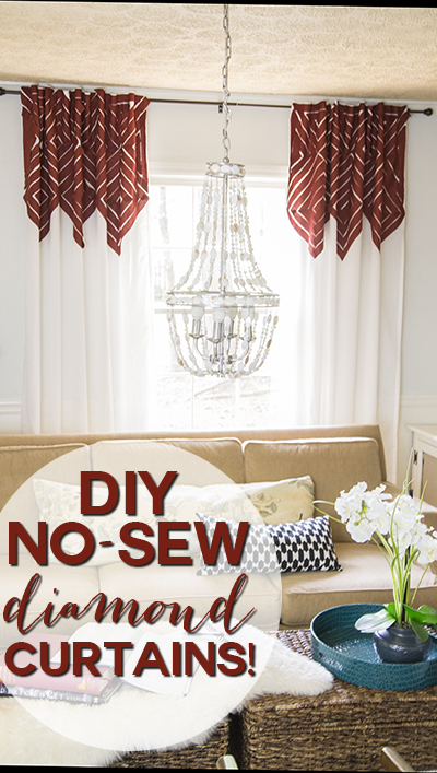 These are Anthropologie knock-off curtains for only about $20 a pair! Easy to make! 