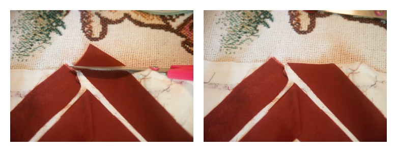 DIY anthropologie curtains - trimming curtain edges