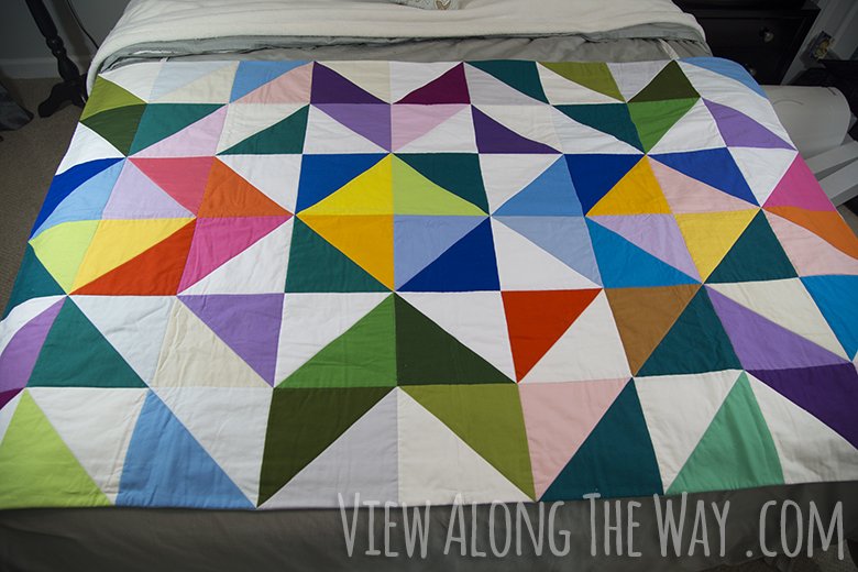 Modern colorful quilt