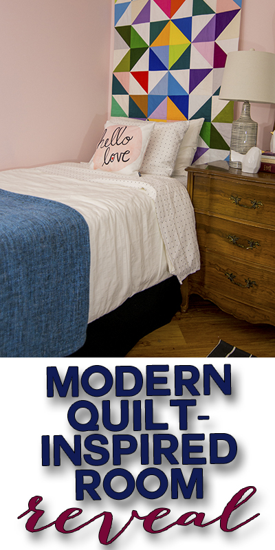 Beautiful modern feminine bedroom design, with lots of creative DIY ideas!